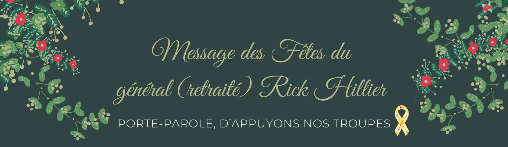 Message des Fêtes du général (retraité) Rick Hillier Image